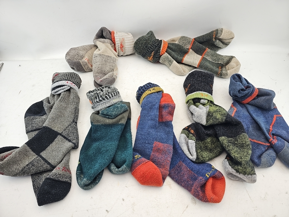 Lot of 7 Darn Tough Merino Wool Socks